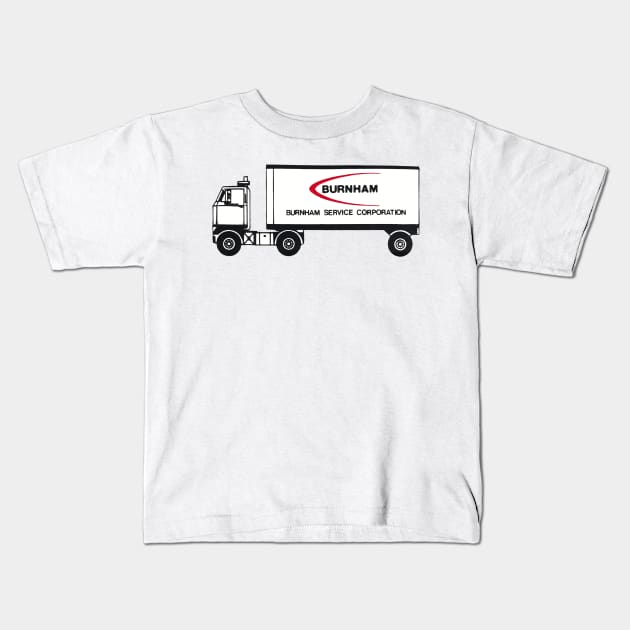 Burnham Service Corporation Truck Kids T-Shirt by RetroZest